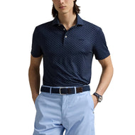RLX Ralph Lauren Printed Lightweight Airflow Golf Polo Shirt - Multi Deco Toss Refined Navy