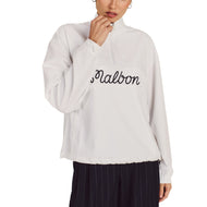 Malbon 女式 Crosscourt 高尔夫风衣 - 白色