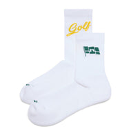 J.Lindeberg Carden Tour Golf Sock - White