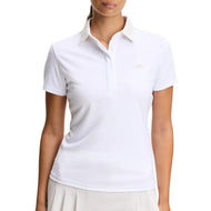 J.Lindeberg Women's Cara Printed Golf Polo Shirt - White