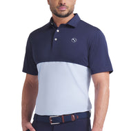 Puma Pure 2.0 Colourblock Golf Shirt - Haute Tropic/Deep Navy