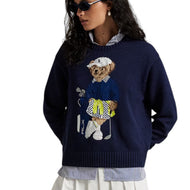 RLX Ralph Lauren 女式 2/48 棉混纺短袖针织高尔夫 Polo 衫 - 浅粉色/白色泼彩(副本)