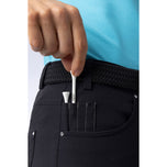 Glenmuir女子菲比轻量级伸展性能高尔夫Capri裤子 - 黑色