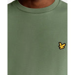 Lyle & Scott Lightweight Fly Fleece Golf Crew Neck - Cactus Green