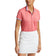 RLX Ralph Lauren Women's Tour Pique Golf Shirt - Desert Rose/White/Hatteras Blue