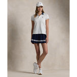RLX Ralph Lauren 女式 Tour Pique 高尔夫 Polo 衫 - 陶瓷白