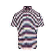 RLX Ralph Lauren Stripe Lightweight Airflow Golf Polo Shirt - Ceramic White Multi