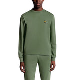 Lyle & Scott Lightweight Fly Fleece Golf Crew Neck - Cactus Green