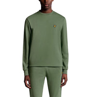 Lyle & Scott Lightweight Fly Fleece Golf Crew Neck - Cactus Green