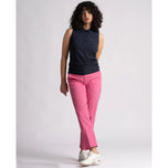 跨女子安德里亚无袖马球高尔夫衬衫 - 海军