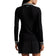 RLX Ralph Lauren Women's Rib Knit Long Sleeve Golf Shirt - Polo Black
