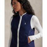 RLX Ralph Lauren Women's Tech Terry Golf Vest - Refined Navy/Ceramic White