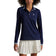 RLX Ralph Lauren Women's Tour Pique Long Sleeve Polo Shirt - Refined Navy/Sutton Blue/Ceramic White