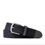 RLX Ralph Lauren Leather Trim Webbed Golf Belt - Polo Black
