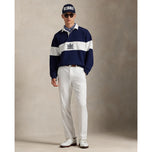 RLX Ralph Lauren Classic Fit Double-Knit Crest Pullover - Refined Navy/Ceramic White