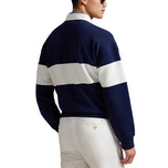 RLX Ralph Lauren Classic Fit Double-Knit Crest Pullover - Refined Navy/Ceramic White