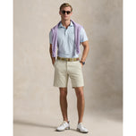 RLX Ralph Lauren Tailored Fit Printed Airflow Golf Polo Shirt - Office Blue Boogey Texture