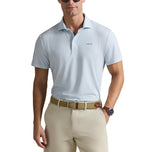 RLX Ralph Lauren Tailored Fit Printed Airflow Golf Polo Shirt - Office Blue Boogey Texture