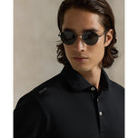 RLX Ralph Lauren Tailored Fit Lightweight Airflow Golf Polo Shirt - Polo Black