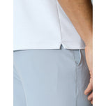 Castore Pinnacle Enginesered针织小马球高尔夫衬衫 - 白/午夜海军