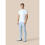 Castore Pinnacle Enginesered针织小马球高尔夫衬衫 - 白/午夜海军