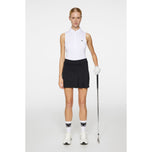 J.Lindeberg Women's Dena Sleeveless Golf Polo Shirt - White