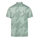 Eastside Golf Snap Placket Houndstooth Polo Shirt - Sage