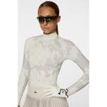 J.Lindeberg妇女Ella印刷压缩高尔夫衬衫 - 经纱Ambrosia