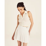 Malbon 女式 Freya 针织高尔夫背心 - 帆布