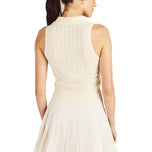 Malbon 女式 Freya 针织高尔夫背心 - 帆布