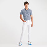 g/前馈条条纹Pique Golf Polo衬衫 - 天空/暮光