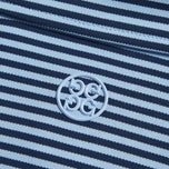 g/前馈条条纹Pique Golf Polo衬衫 - 天空/暮光