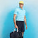 G/Fore Multi Stripe Tech Pique Performance Golf Polo Shirt - Breeze