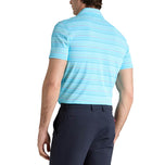 G/Fore Multi Stripe Tech Pique Performance Golf Polo Shirt - Breeze