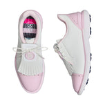 G/Fore Women's Brogue Cap Toe Kiltie Gallivan2r Golf Shoes - Snow/Blush