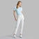 G/Fore Women's Checkered Collar Ribbed Tech Golf Polo Shirt - Daybreak