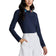 G/Fore女性对比度胶结丝滑技术长袖高尔夫球球衫 - 暮光