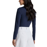 G/Fore女性对比度胶结丝滑技术长袖高尔夫球球衫 - 暮光