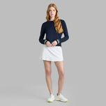 G/Fore Women's Cotton Blend Crew Neck Golf Sweater - Twilight