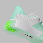 G/Fore Women's G.112 Perforated Leather Kiltie Golf Shoes - Snow/Menthol