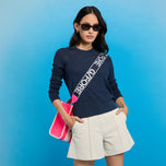 G/Fore Women's Pointle G Crewneck高尔夫毛衣 - 暮光