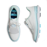 g/Fore女燕尾服条纹斑点gallivan2r kiltie高尔夫鞋 - 雪/黎明