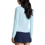 G/Fore Women's Silky Tech Nylon 1/4 Zip Golf Pullover  - Daybreak