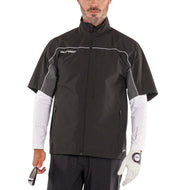 Galvin Green Air Waterproof Short Sleeve Golf Jacket - Black/Forged Iron
