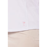 Golftini 女式长袖荷叶边高尔夫衬衫 - 白色