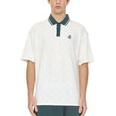 Huffer Check Par Golf Polo Shirt - Chalk