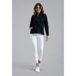 IBKUL 女式纯色魔法盾高尔夫夹克 - 黑色