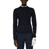 J.Lindeberg Women's Anna Knitted Zip Golf Sweater - JL Navy