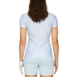 J.Lindeberg Women's Caitlyn Golf Polo Shirt - Shadow Bridge Winter Sky