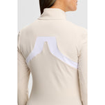 J.Lindeberg 女式 Janice 全拉链高尔夫中层 - Moonbeam